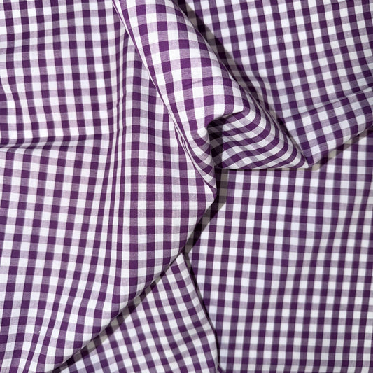 COTON IMPRIME Vichy Violet