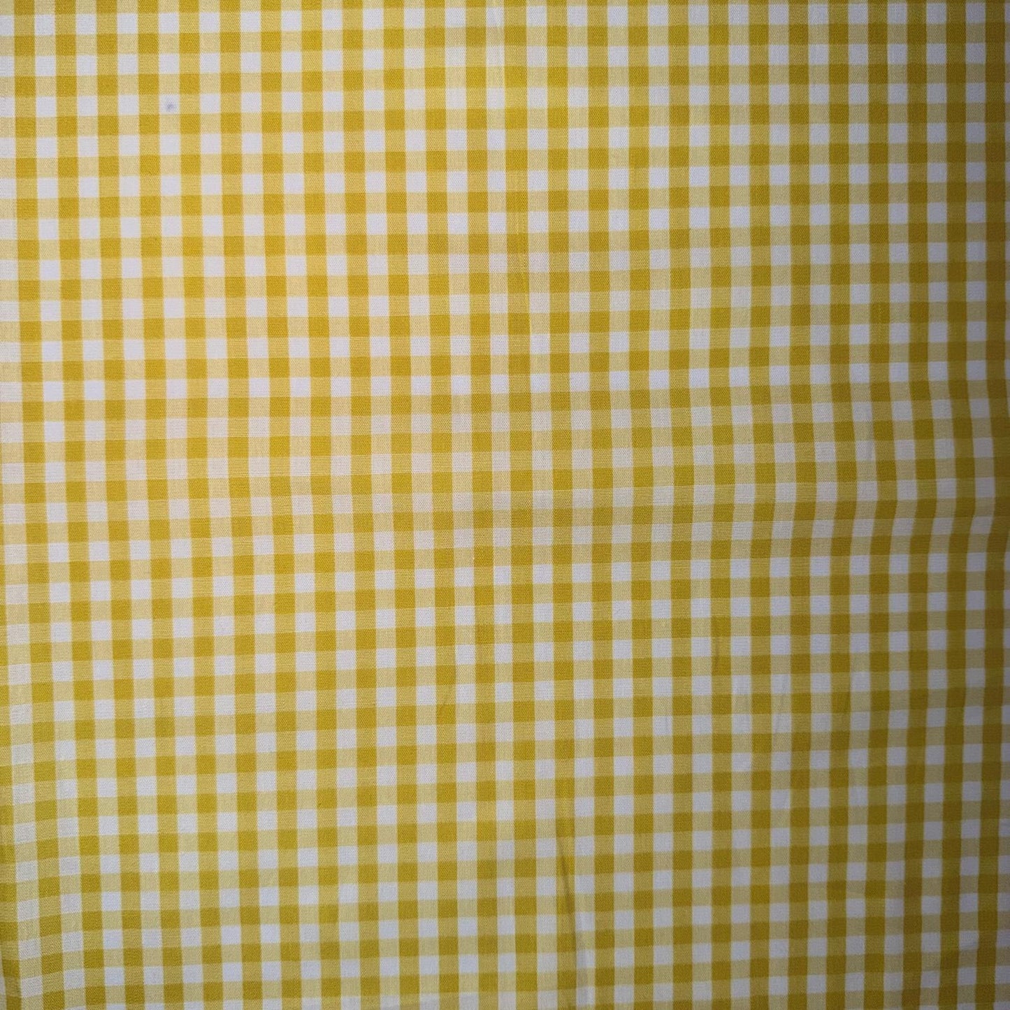 COTON IMPRIME Vichy Jaune clair