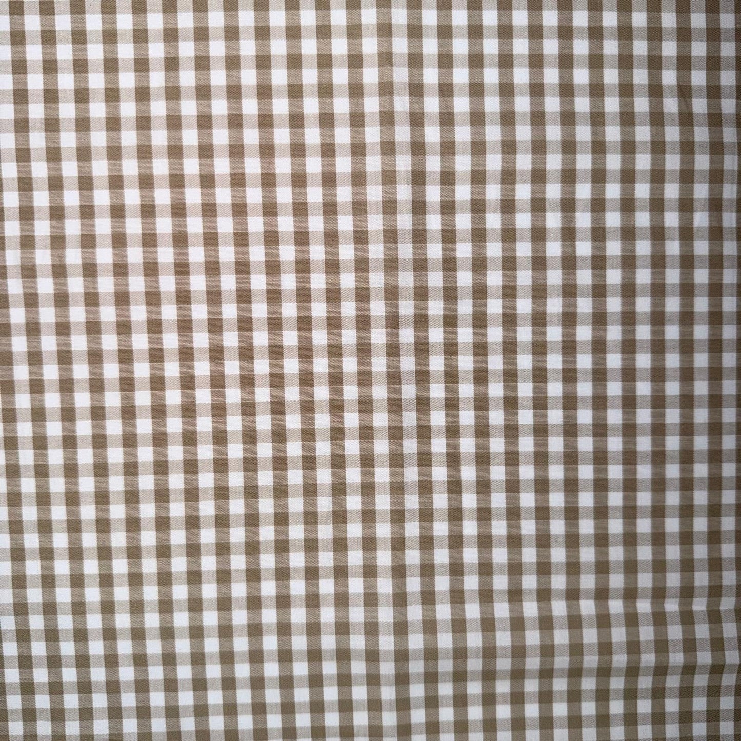COTON IMPRIME Vichy Beige