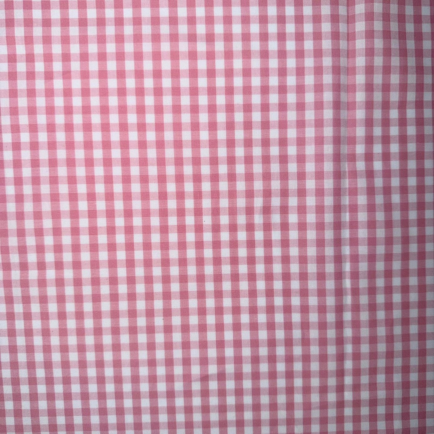 COTON IMPRIME Vichy Rose Pale