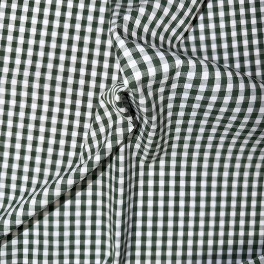 COTON IMPRIME Vichy Vert