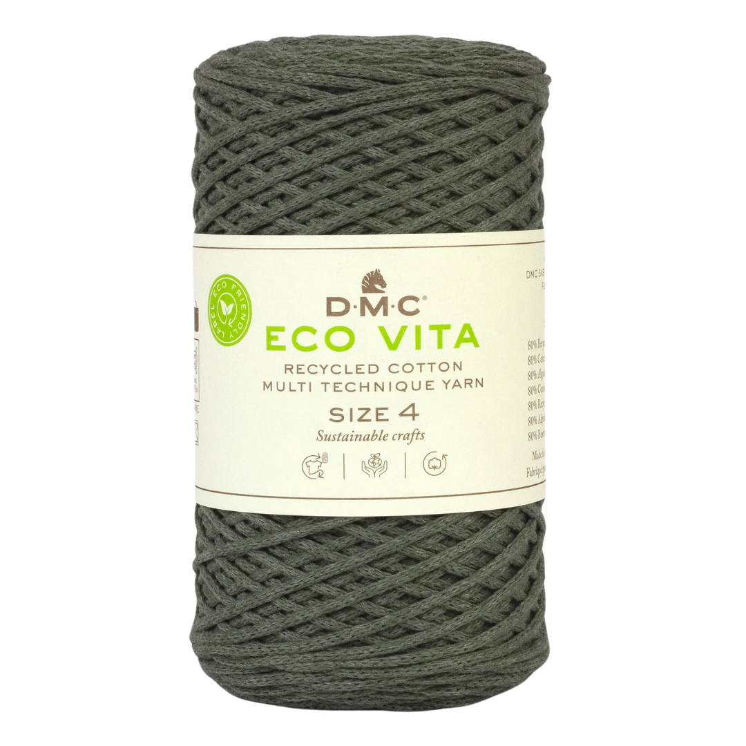 COTON RECYCLE ECO VITA 4 DMC Kaki foncé-12