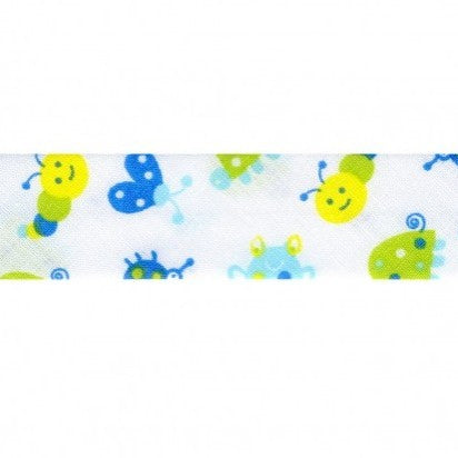 BIAIS IMPRIME Animaux Bleu-25 cm