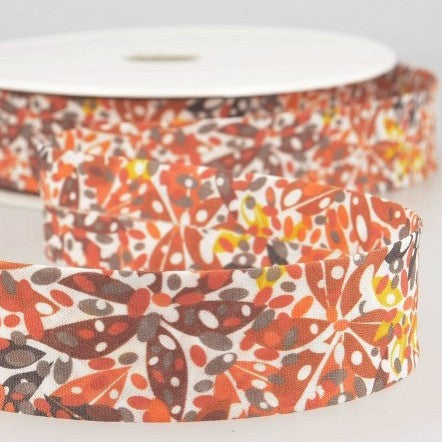 BIAIS IMPRIME Feuilles Terracotta-27 cm
