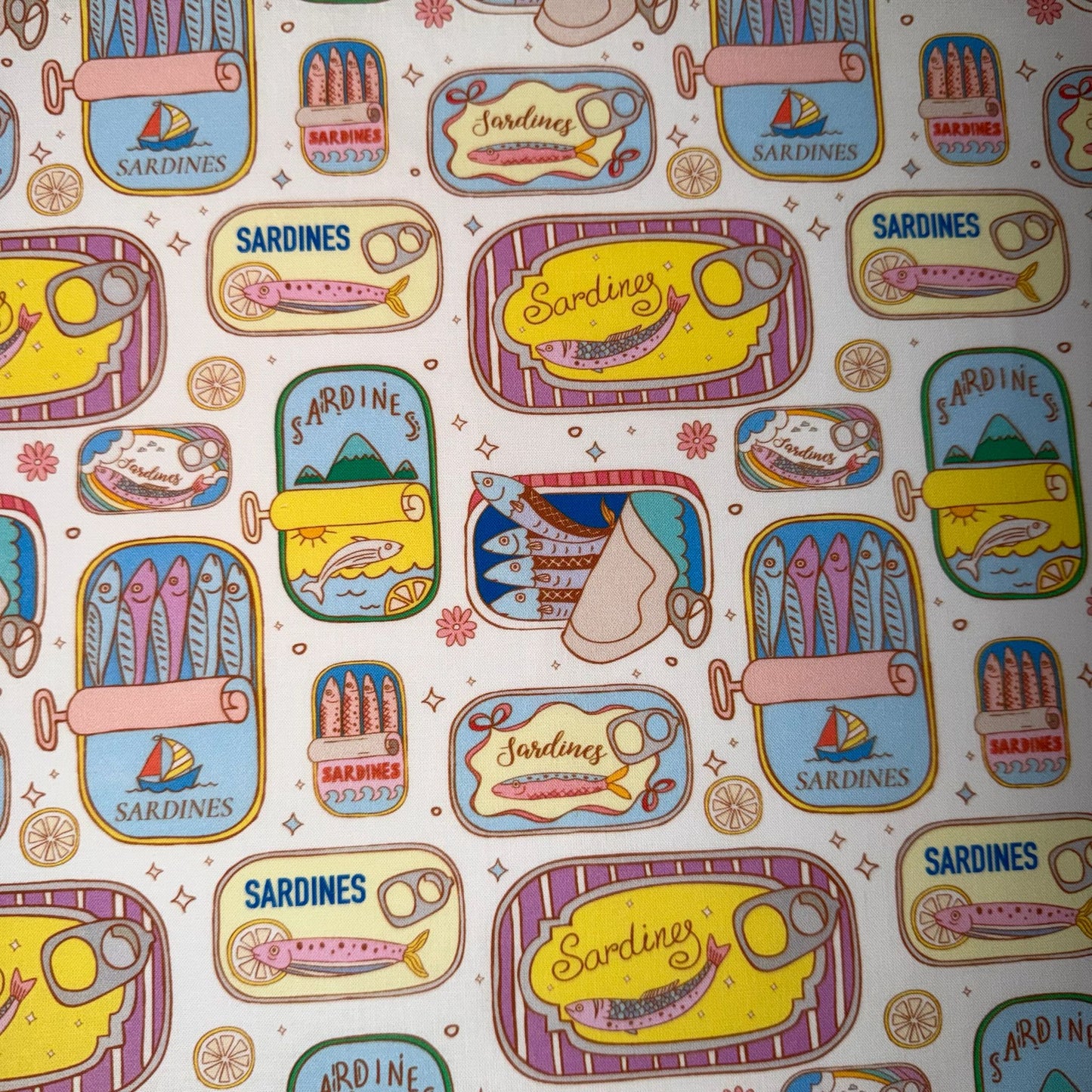 COTON MOTIF Sardines en boites