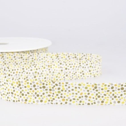 BIAIS IMPRIME Confettis Jaune-20 cm
