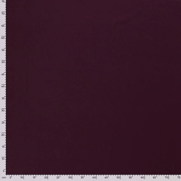 JERSEY DE COTON UNI prune