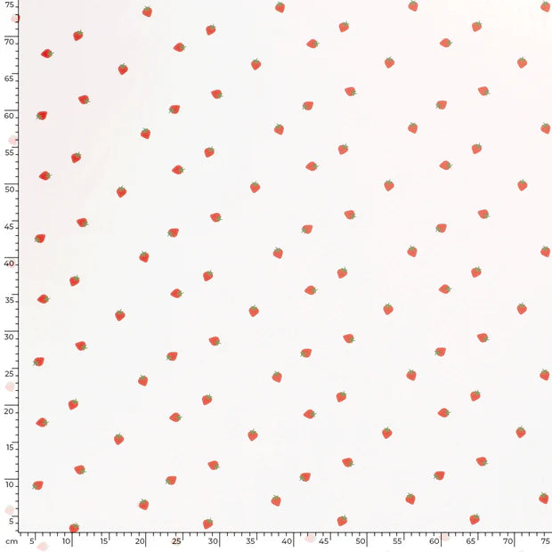 COTON IMPRIME Fraise