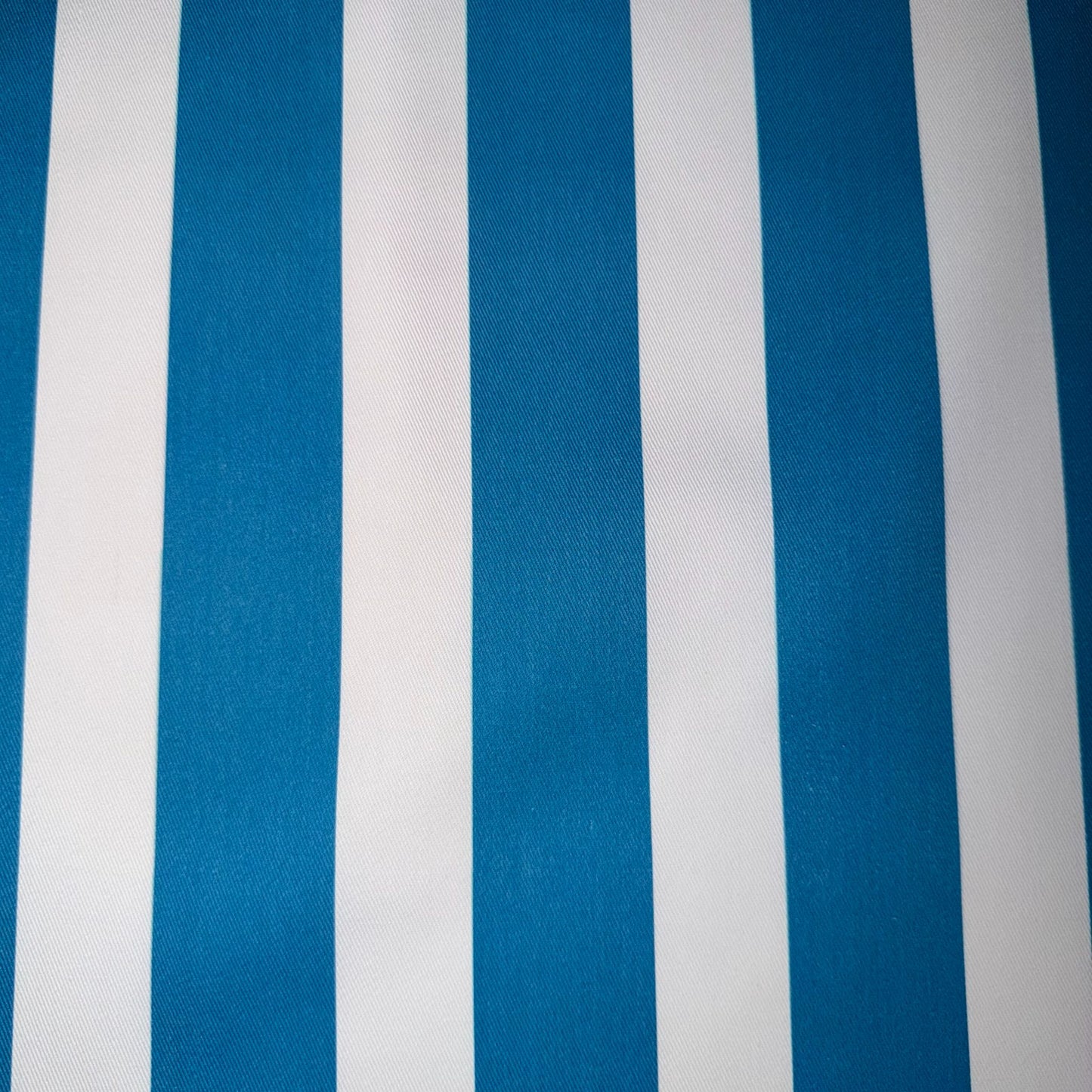 TOILE DECO IMPRIME Rayures Bleues Canard