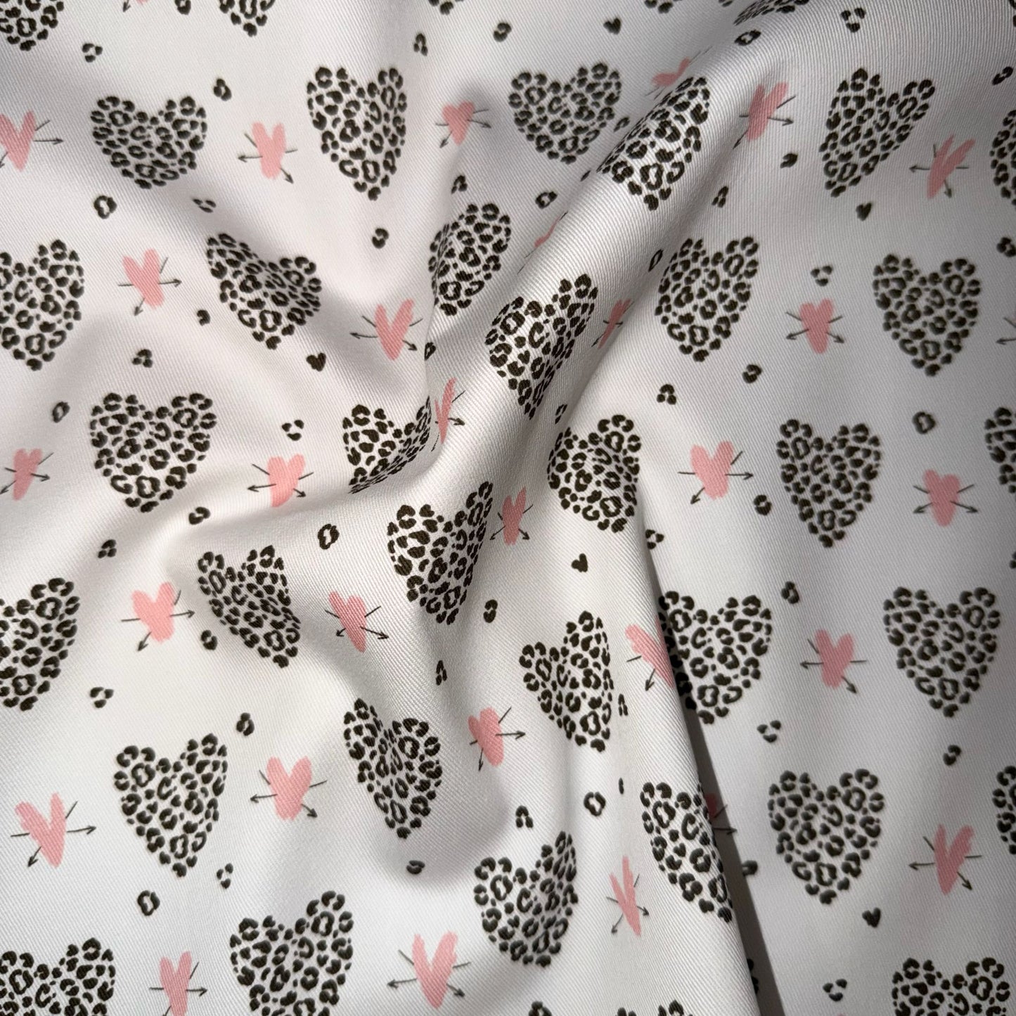 TOILE DECO IMPRIME Coeur Léopard