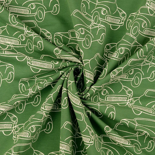 SWEAT FRENCH TERRY IMPRIME voiture Vert