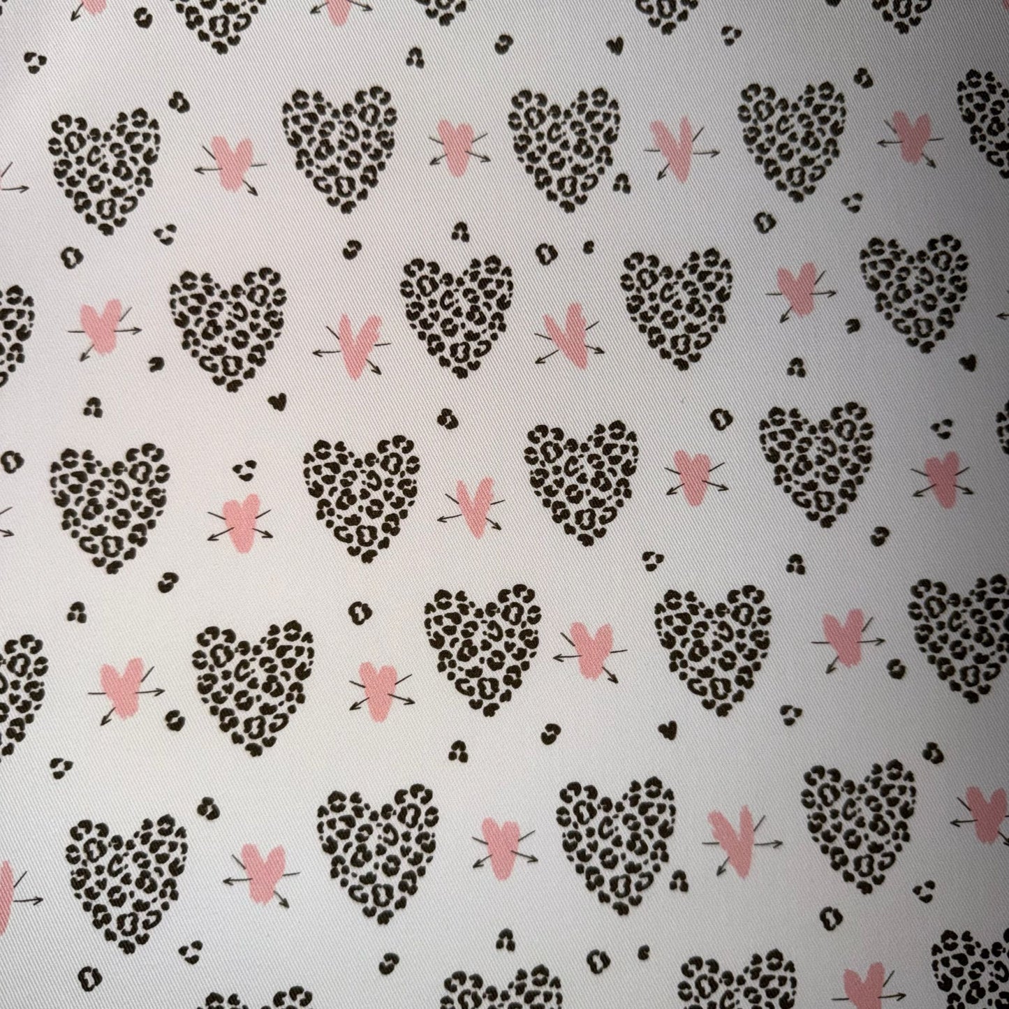 TOILE DECO IMPRIME Coeur Léopard