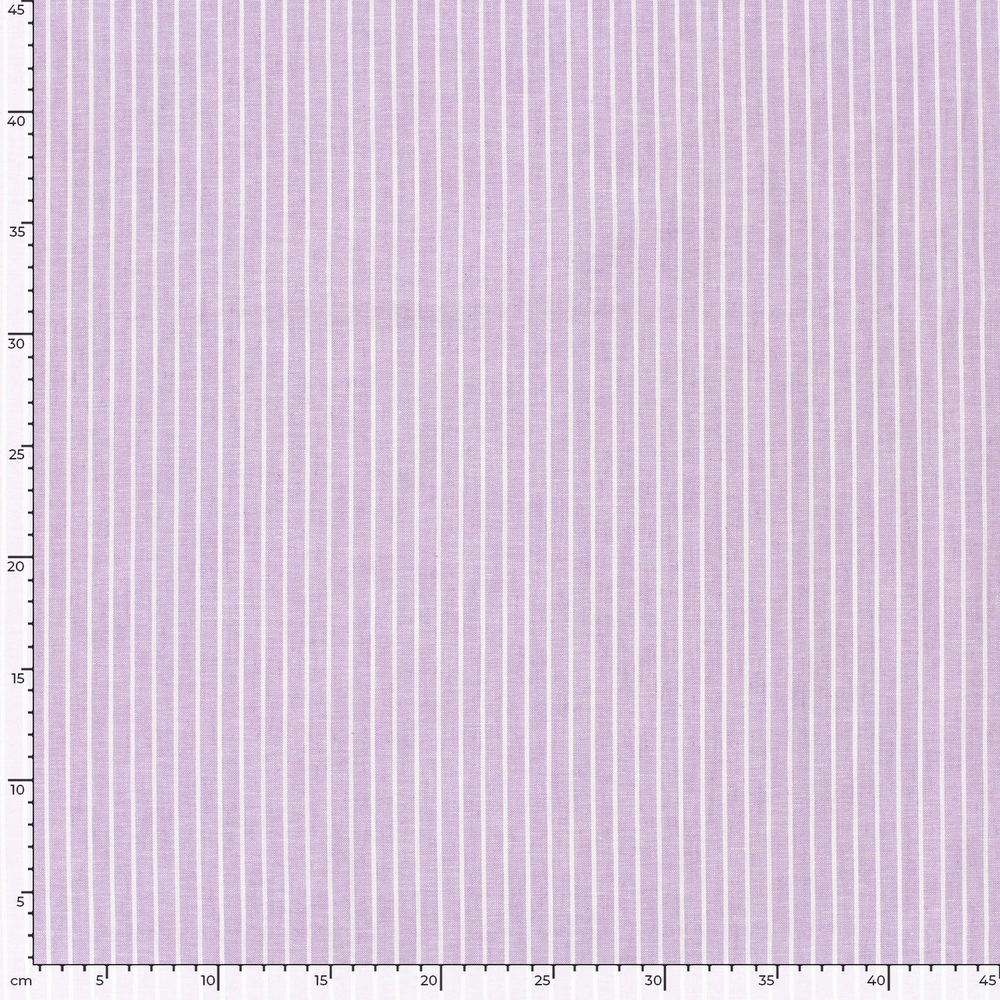 LIN COTON Chambray Grandes rayures fond Parme