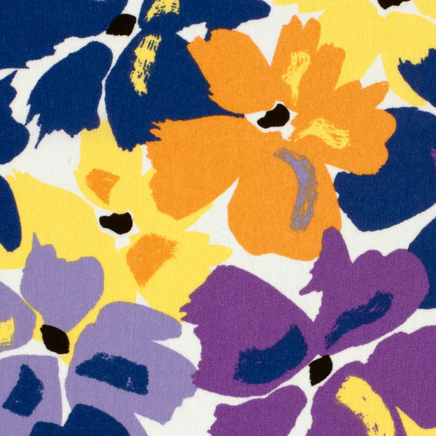 VISCOSE IMPRIMEE Floral Parme