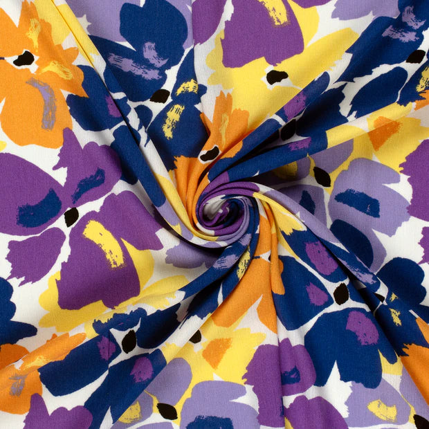 VISCOSE IMPRIMEE Floral Parme