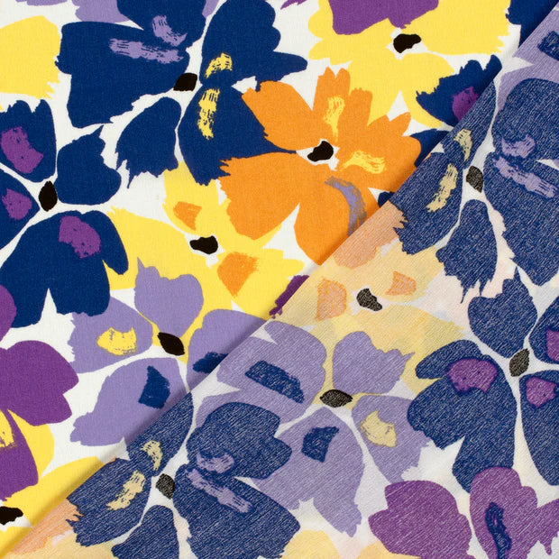 VISCOSE IMPRIMEE Floral Parme