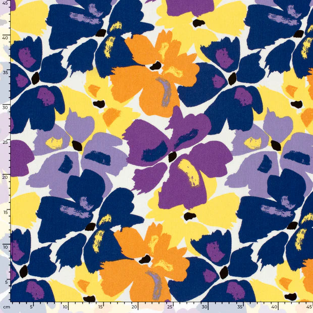 VISCOSE IMPRIMEE Floral Parme