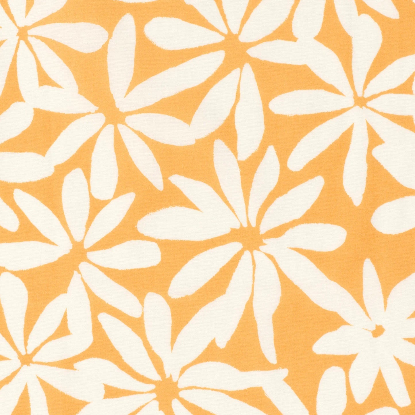 VOILE DE COTON IMPRIME Fleurs Bi couleur Jaune