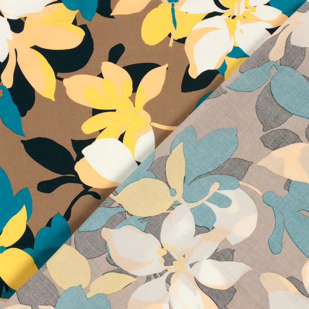 VOILE DE COTON IMPRIME Fleurs