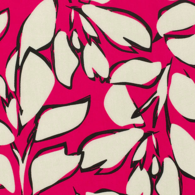 VISCOSE IMPRIMEE Feuillage en Bambou
