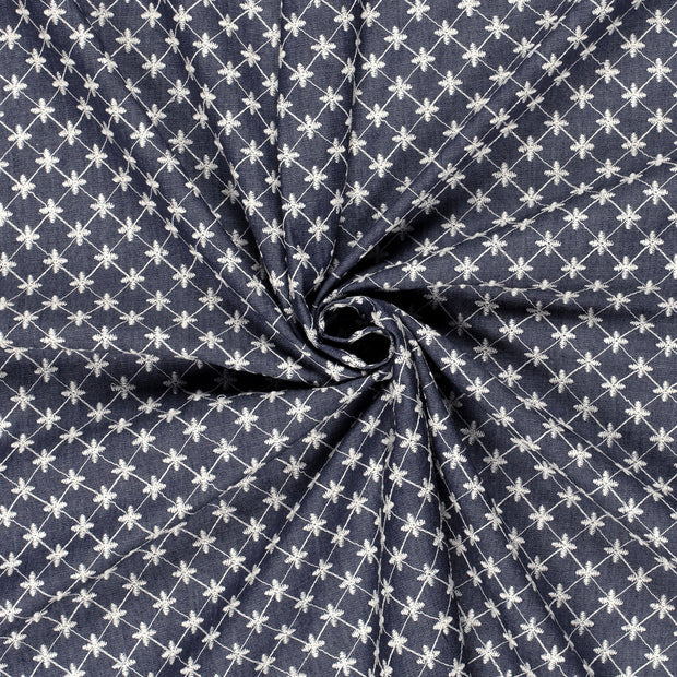 JEAN CHAMBRAY BRODE Etoiles