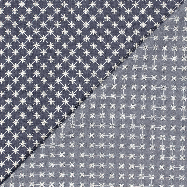 JEAN CHAMBRAY BRODE Etoiles