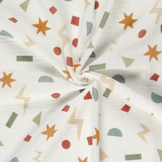 DOUBLE GAZE IMPRIMEE Abstrait