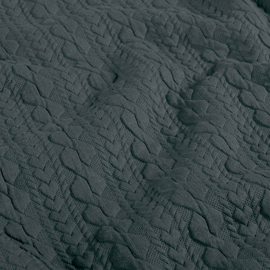 SWEAT TORSADES UNI Bleu gris