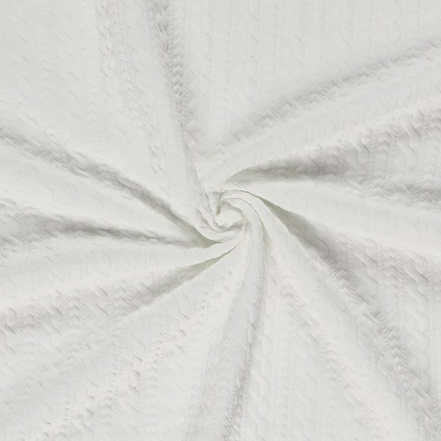 SWEAT TORSADES UNI Ecru