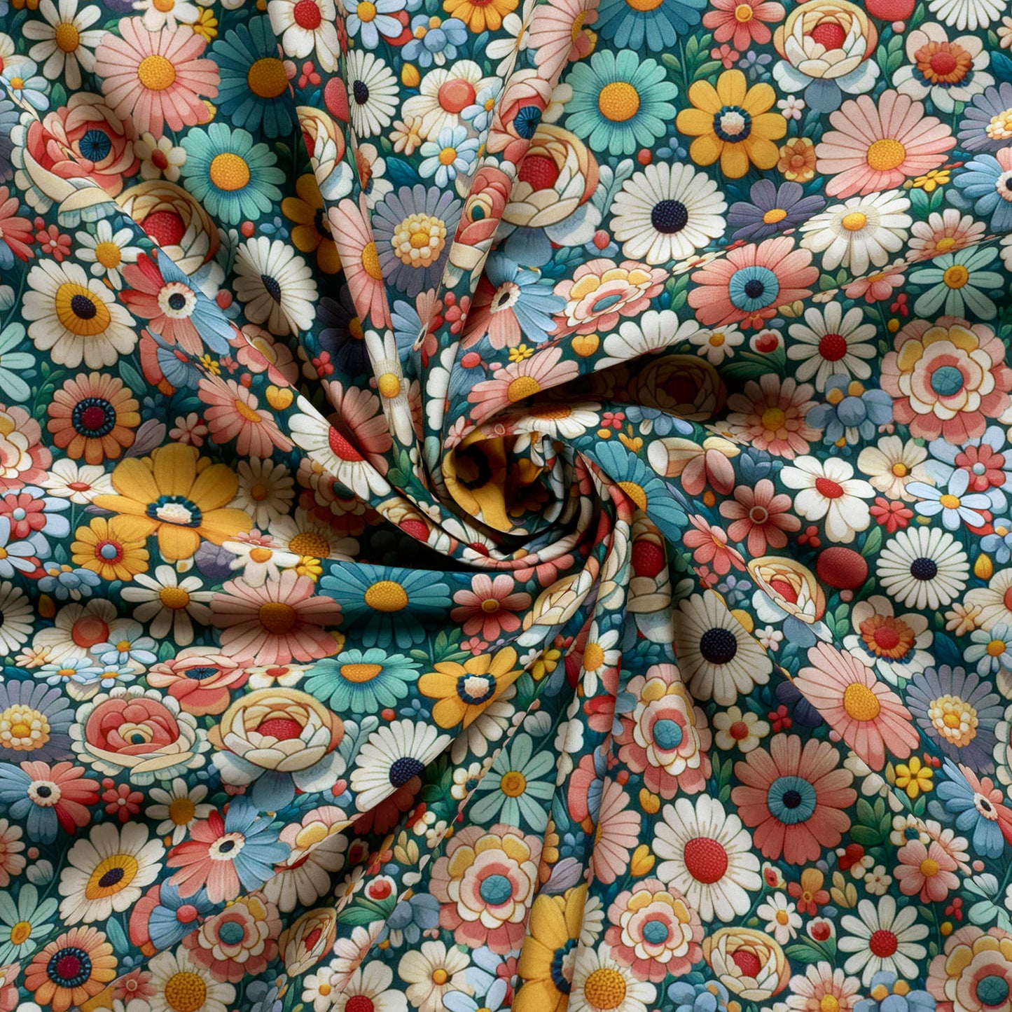 SOFTSHELL IMPERMEABLE IMPRIME Grandes Fleurs