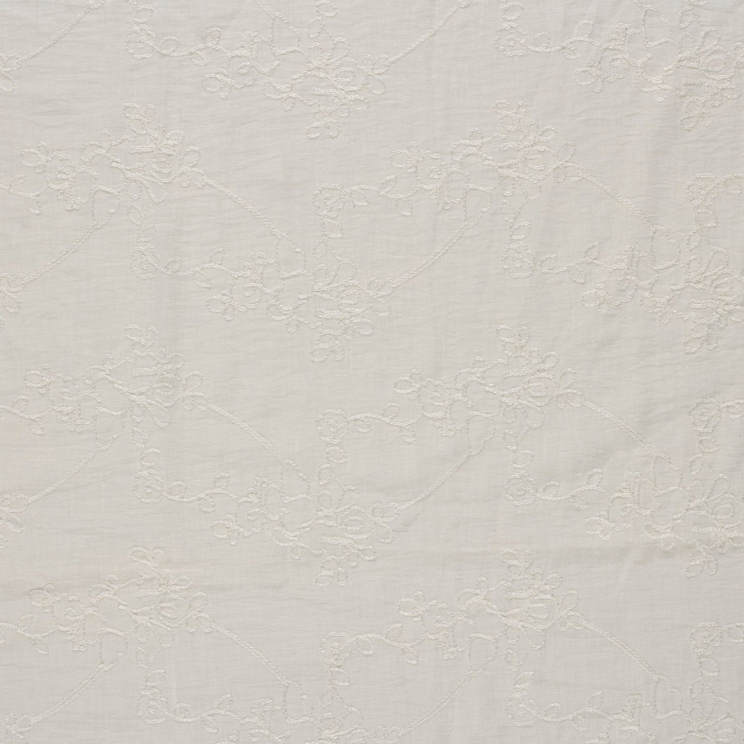 VISCOSE IMPRIME Brodée ecrue