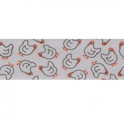 BIAIS IMPRIME Poulettes Grises-20 cm