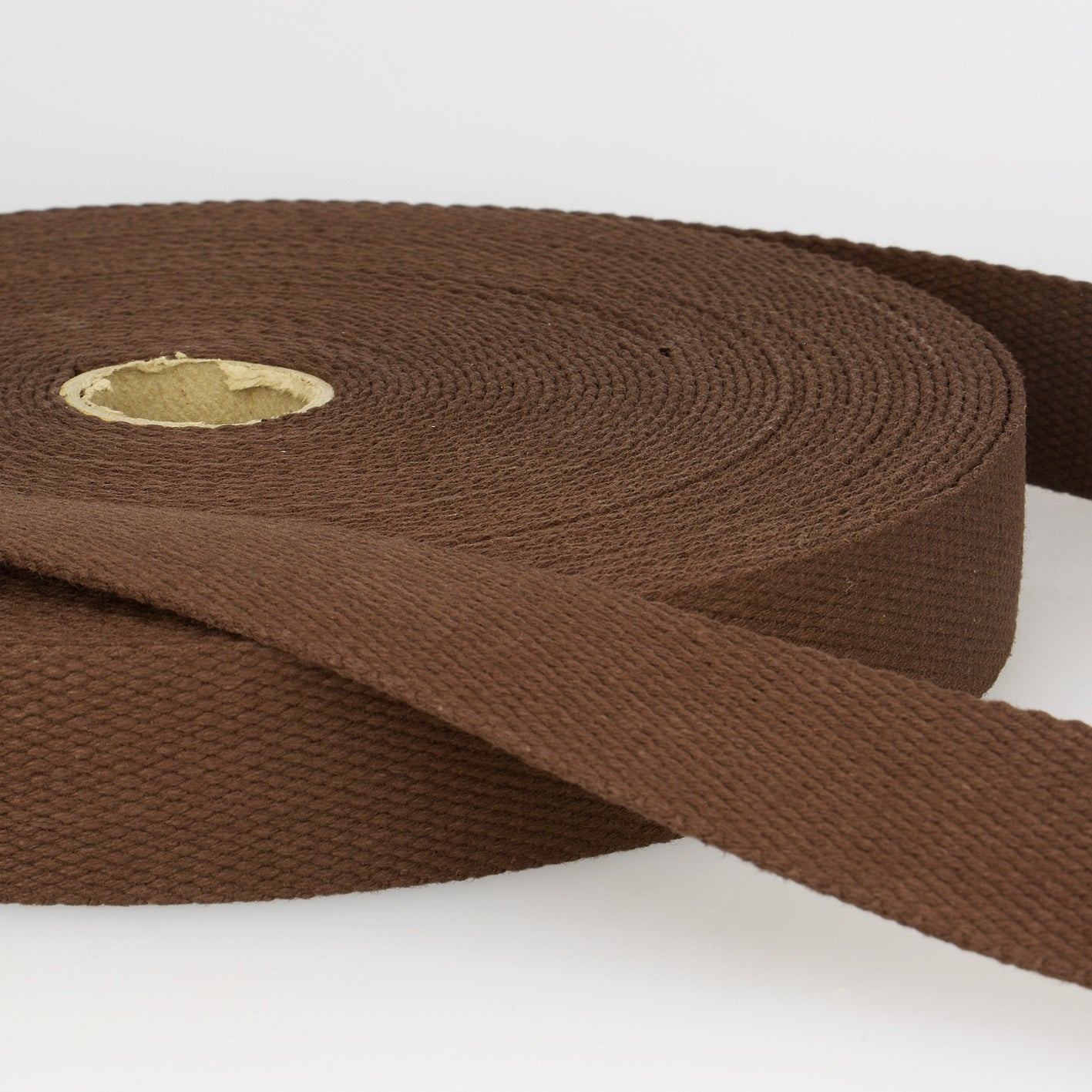 SANGLE COTON Marron-25mm