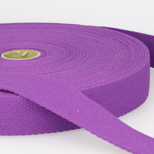 SANGLE COTON Violet-25mm