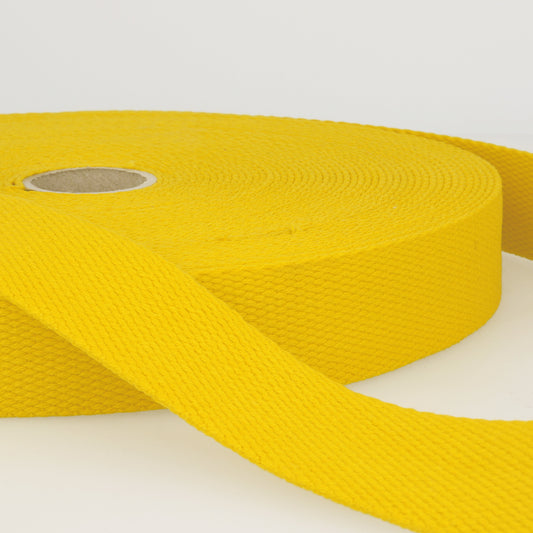 SANGLE COTON Jaune-25mm