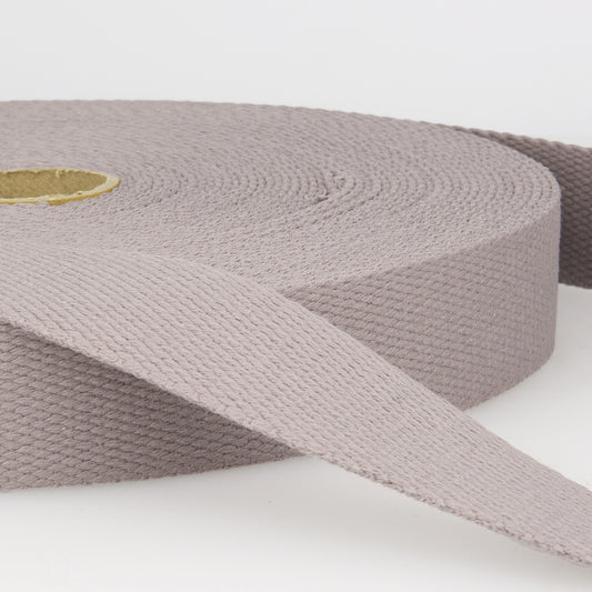 SANGLE COTON Gris moyen-30mm