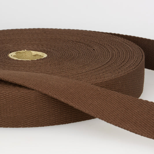 SANGLE COTON Marron-30mm