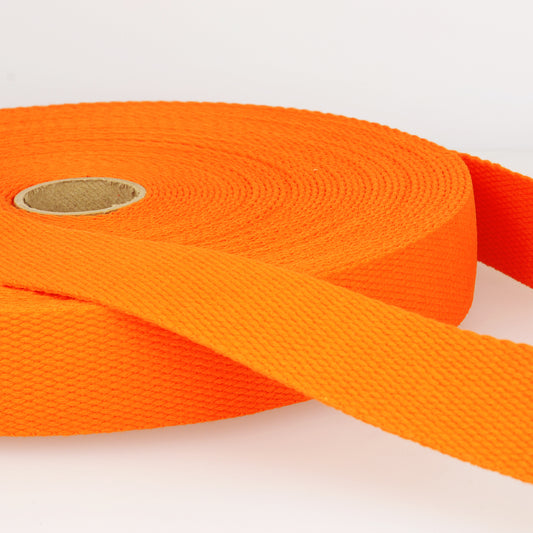 SANGLE COTON Orange-30mm