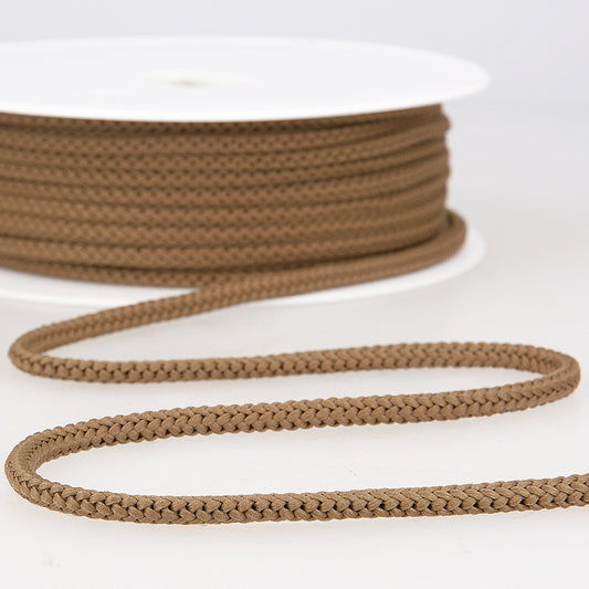 CORDON TRESSE Marron taupe-4.5mm