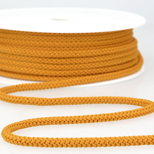 CORDON TRESSE Jaune Moutarde-4.5mm