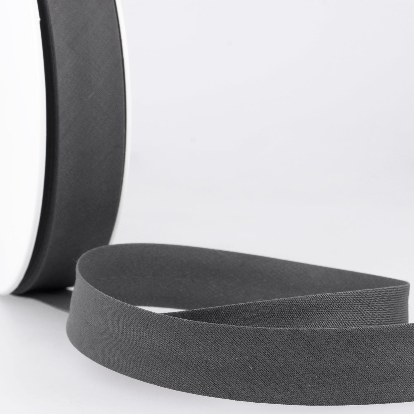 BIAIS uni gris noir-20mm