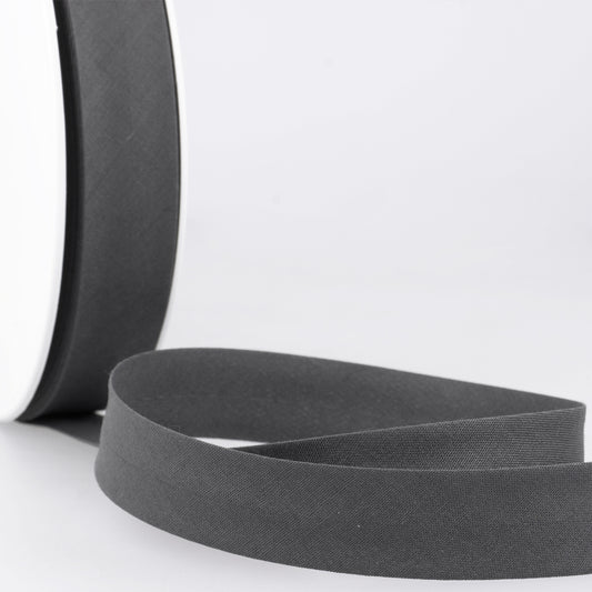 BIAIS uni gris noir-20mm