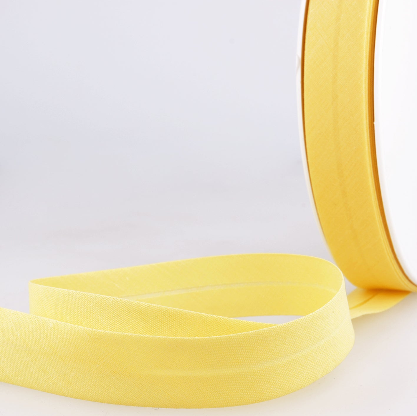 BIAIS uni jaune paille-20mm