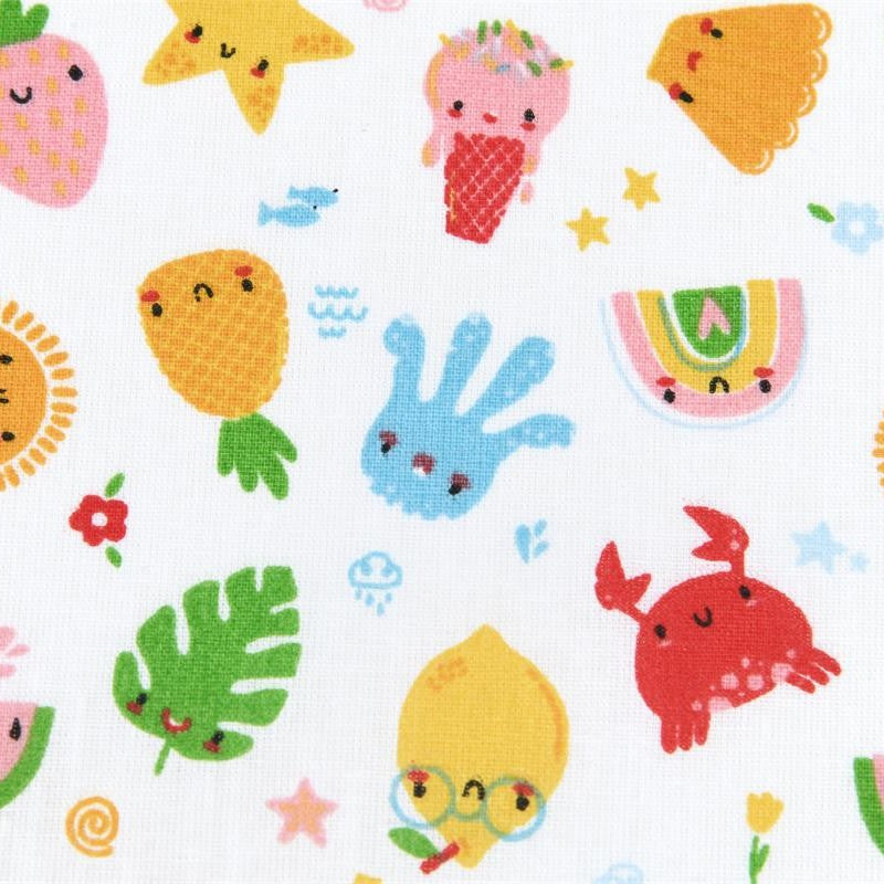 COTON MOTIF imprimé fruits