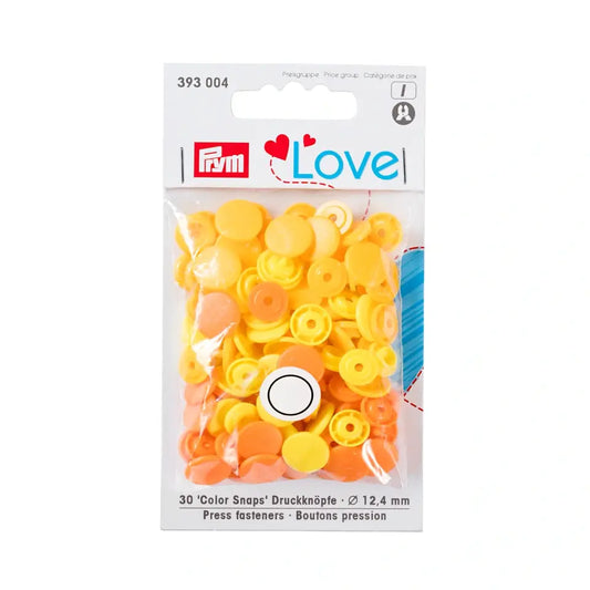 PRESSION PLASTIQUE SNAP Lot Jaune Orange-393004