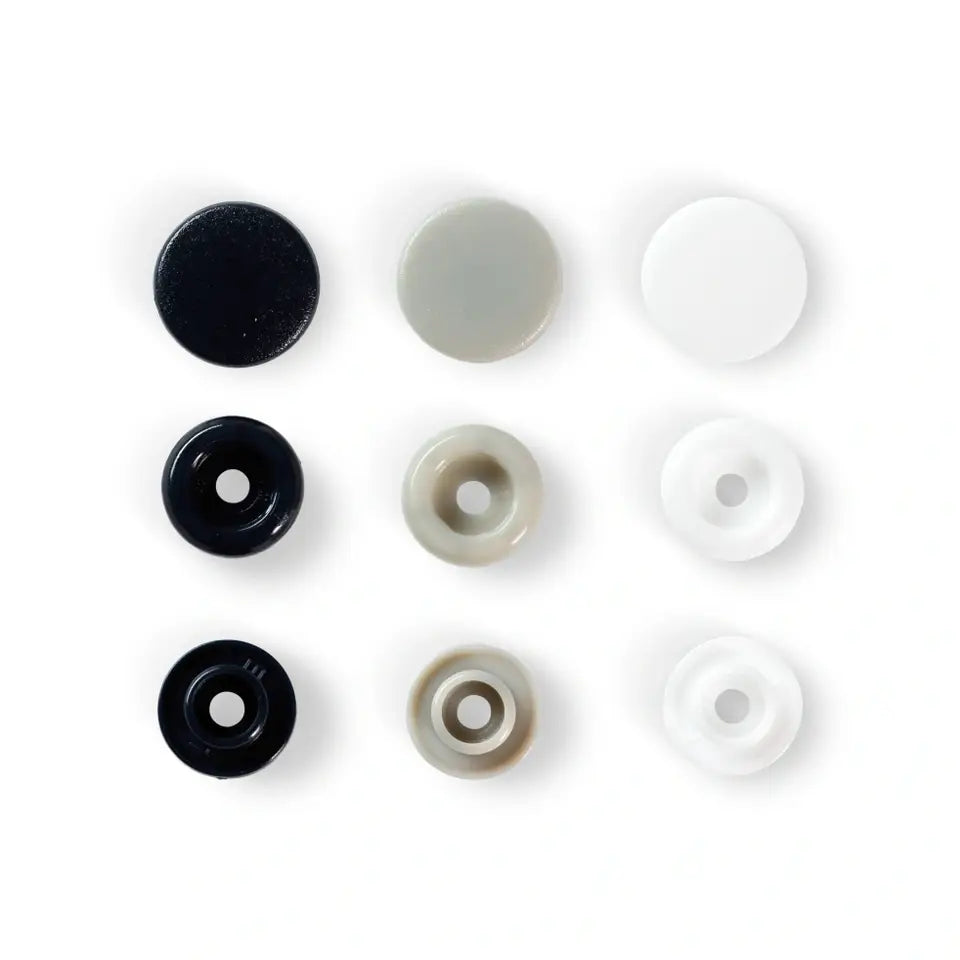 PRESSION PLASTIQUE SNAP Lot Marine Blanc Gris-393008