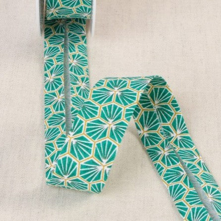 BIAIS IMPRIME Fleurs Graphiques Vert-27cm