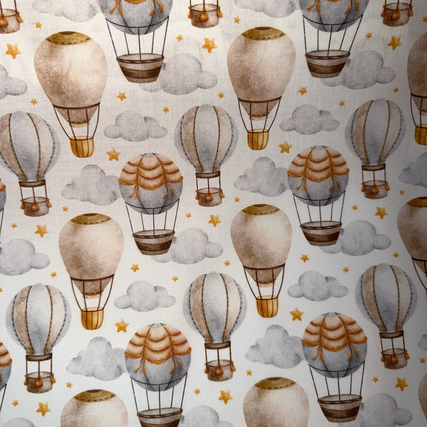 COTON MOTIF imprimé Montgolfière