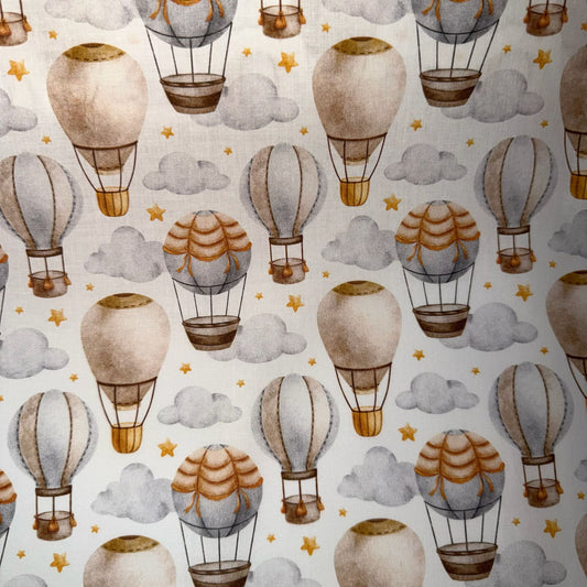COTON MOTIF imprimé Montgolfière
