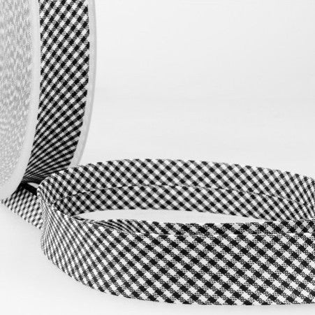 BIAIS IMPRIME Vichy Noir-20 cm